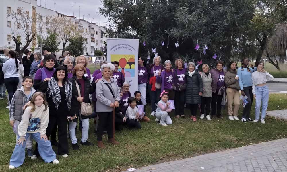 AID uniendose a la propuesta del barrio el 25N